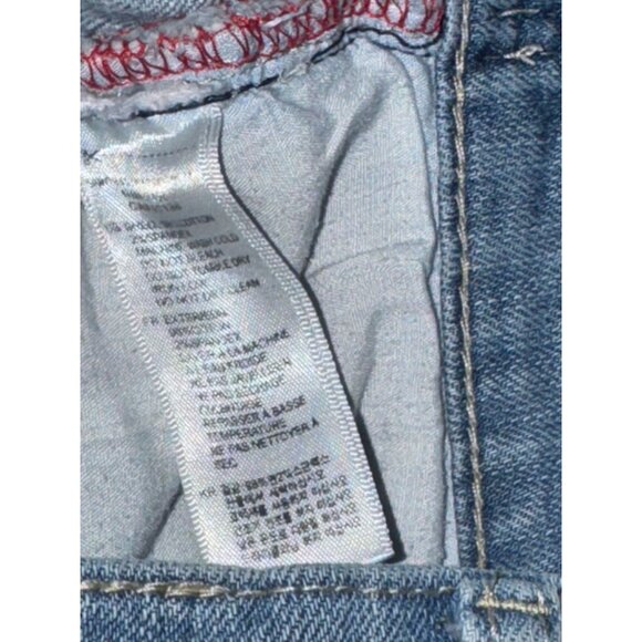 Forever 21 Distressed Denim Shorts With Patchwork Size 29 Blue Casual Summer Wea - Picture 4 of 8